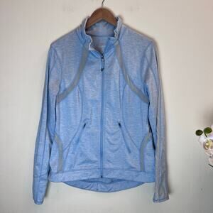 Tangerine Women's Blue Long Sleeve Full-Zip Jacket Sweater‎ Size Large Outdoor